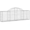 Image de Panier De Gabions Arqué 200x30x60/80 Cm Fer Galvanisé Vidaxl