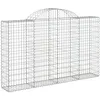 Image de Panier De Gabions Arqué 200x30x120/140 Cm Fer Galvanisé Vidaxl