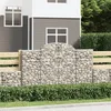 Image de vidaXL Panier de Gabions Arqué Cage à Gabion Mur de Gabion Panier à Pierre Gabion pour Pierre Jardin Patio Extérieur 153486
