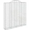 Image de Panier De Gabions Arqué 200x30x200/220 Cm Fer Galvanisé Vidaxl