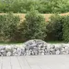 Image de Panier De Gabions Arqué 200x50x40/60 Cm Fer Galvanisé Vidaxl