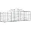 Image de Panier De Gabions Arqué 200x50x60/80 Cm Fer Galvanisé Vidaxl