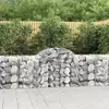 Image de Panier De Gabions Arqué 200x50x80/100 Cm Fer Galvanisé Vidaxl