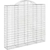 Image de Panier De Gabions Arqué 200x50x180/200 Cm Fer Galvanisé Vidaxl