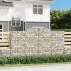 Image de vidaXL Panier de Gabions Arqué Cage à Gabion Mur de Gabion Panier à Pierre Gabion pour Pierre Patio Extérieur 153508