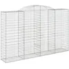 Image de Panier De Gabions Arqué 300x50x180/200 Cm Fer Galvanisé Vidaxl