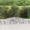 Image de vidaXL Panier de Gabions Arqué Mur de Soutènement Insonorisant Cage de Gabion Gabion pour Pierre Décoration de Jardin 153522
