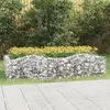 Image de Lit Surélevé À Gabions Arqué 200x100x50 Cm Fer Galvanisé Vidaxl