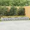 Image de vidaXL Lit Surélevé à Gabions Arqué Jardinière en Gabion Panier à Gabion Jardin Terrasse Patio Extérieur 400x100x50 cm 153551