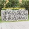 Image de Lit Surélevé À Gabions Arqué 200x100x100 Cm Fer Galvanisé Vidaxl