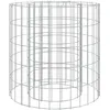 Image de Foyer En Gabion Ø 50 Cm Fer Galvanisé Vidaxl
