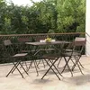 Image de vidaXL Lot de 6 Chaises de Bistrot Pliantes Sièges de Terrasse Chaises de Balcon Meubles de Patio Extérieur Résine 3152116