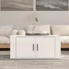 Image de vidaXL Table basse Blanc brillant 80x50x36 cm Bois dingénierie 816514