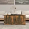 Image de Table Basse Chêne Fumé 80x50x36 Cm Bois D'ingénierie Vidaxl