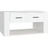 Image de Table Basse Blanc 80x50x40 Cm Bois D'ingénierie Vidaxl