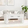 Image de vidaXL Table basse Blanc 80x50x40 cm Bois dingénierie 816528