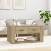 Image de vidaXL Table basse Chêne sonoma 80x50x40 cm Bois dingénierie 816531