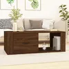 Image de vidaXL Table basse Chêne marron 100x505x35 cm Bois dingénierie 816543