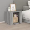Image de Table De Chevet Sonoma Gris 41x40x36 Cm Bois D'ingénierie Vidaxl