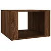 Image de Table De Chevet Chêne Marron 57x55x36 Cm Bois D'ingénierie Vidaxl