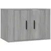 Image de Meuble Tv Mural Sonoma Gris 57x34,5x40 Cm Vidaxl
