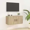 Image de Meuble Tv Mural Chêne Sonoma 80x34,5x40 Cm Vidaxl