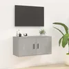 Image de Meuble Tv Mural Gris Béton 80x34,5x40 Cm Vidaxl