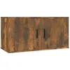 Image de Meuble Tv Mural Chêne Fumé 80x34,5x40 Cm Vidaxl