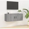 Image de Meuble Tv Mural Sonoma Gris 100x34,5x40 Cm Vidaxl