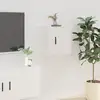 Image de Meuble Tv Mural Blanc 40x34,5x40 Cm Vidaxl