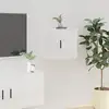 Image de Meuble Tv Mural Blanc Brillant 40x34,5x40 Cm Vidaxl