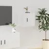 Image de 816644 vidaXL Meuble TV mural Blanc brillant 40x34 5x40 cm