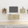 Image de Meubles Tv Muraux 2 Pcs Chêne Sonoma 40x34,5x40 Cm Vidaxl