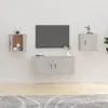 Image de Meubles Tv Muraux 2 Pcs Gris Béton 40x34,5x40 Cm Vidaxl