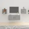 Image de Meubles Tv Muraux 2 Pcs Sonoma Gris 40x34,5x40 Cm Vidaxl