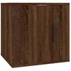 Image de Meuble Tv Mural Chêne Marron 40x34,5x40 Cm Vidaxl