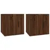 Image de Meubles Tv Muraux 2 Pcs Chêne Marron 40x34,5x40 Cm Vidaxl