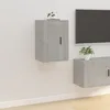Image de Meuble Tv Mural Gris Béton 40x34,5x60 Cm Vidaxl