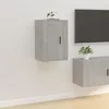 Image de 816664 vidaXL Meuble TV mural Gris béton 40x34 5x60 cm