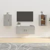 Image de Meubles Tv Muraux 2 Pcs Gris Béton 40x34,5x60 Cm Vidaxl