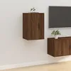 Image de Meuble Tv Mural Chêne Marron 40x34,5x60 Cm Vidaxl