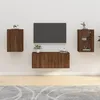 Image de Meubles Tv Muraux 2 Pcs Chêne Marron 40x34,5x60 Cm Vidaxl