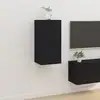 Image de Meuble Tv Mural Noir 40x34,5x80 Cm Vidaxl