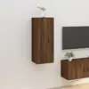 Image de Meuble Tv Mural Chêne Marron 40x34,5x100 Cm Vidaxl