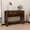 Image de Table console Chêne fumé 100x39x75 cm Bois d ingénierie