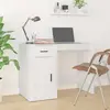 Image de Bureau Blanc 100x49x75 Cm Bois D'ingénierie Vidaxl