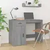 Image de Bureau Sonoma Gris 100x49x75 Cm Bois D'ingénierie Vidaxl