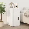 Image de 816794 vidaXL Armoire de bureau Blanc brillant 40x49x75 cm Bois dingénierie