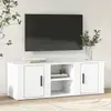 Image de Meuble Tv Blanc 100x31,5x35 Cm Bois D'ingénierie Vidaxl