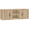 Image de Meuble Tv Chêne Sonoma 100x31,5x35 Cm Bois D'ingénierie Vidaxl